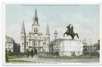 Jackson Square and Cathedral St. Louis, New Orleans, La.