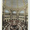 Reading Room in Rotunda, Library of Congress, Washington, D. C.