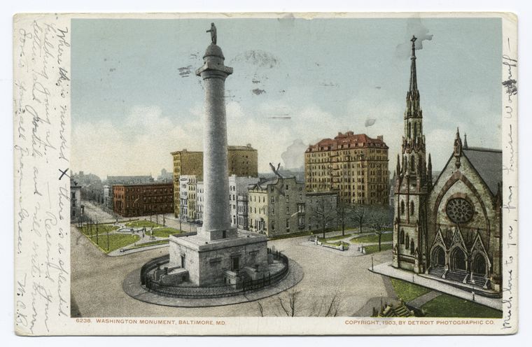 Washington Monument, Baltimore, Md. - NYPL Digital Collections