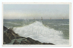 Surf at Cape Elizabeth, Portland, Me.