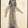 Design for dress from Cleopatra in monument scene, drawn by Ann Curtis