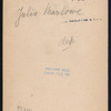Julia Marlowe in "As You Like It"