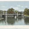 Lake and Bridge, Public Gardens, Boston, Mass.
