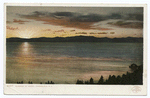 Sunrise (or Sunset) on Lake Champlain, Lake Champlain, N. Y.