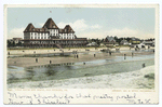 Fiske House and Beach, Old Orchard, Me.