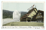 Old Faithful and Old Faithful Inn, Yellowstone Ntl. Park