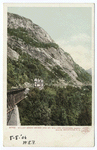 Willey Brook Bridge and Mt. Willard from Crawford Notch, New Hampshire