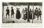 Pilgrims going to Church, Plymouth, Mass.