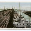 Steamer Landing at South Shore Railway, Marquette, Mich.