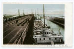 Steamer Landing at South Shore Railway, Marquette, Mich.