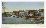 Waterfront, Kennebec River,  Augusta, Me.