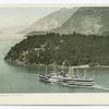 Day Line Steamer on the Hudson, West Point N. Y.