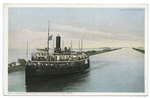 Passenger Steamer in St. Claire Ship Canal, Ste. Claire, Mich.