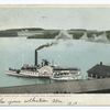 Str. Mt. Washington leaving Wharf, Weirs, Lake Winnipesaukee, N. H.