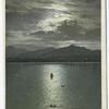 Moonlight on Mirror Lake (in Adirondacks, N. Y.), Lake Placid, N. Y.