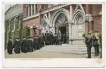 Harvard Class Day Exercises, Seniors entering Sanders Theatre, Memorial Hall, Cambridge, Mass.