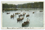 Canoeing on Charles River, Boston, Mass.