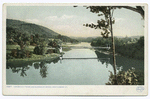 Connecticut River and Suspension Bridge, Brattleboro, Vt.
