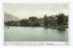 Bath House and Bathers, Silver Bay, Lake George, N. Y.