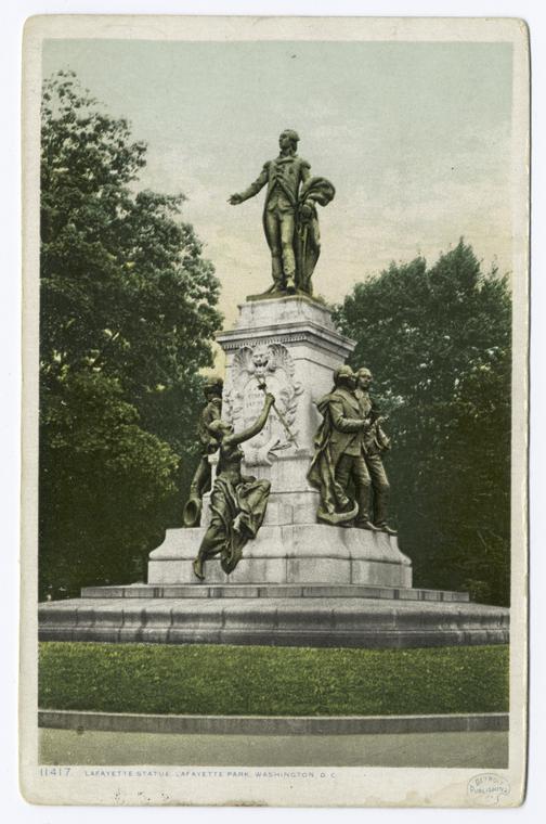 Lafayette Statue, Lafayette Park, Washington, D.C. - NYPL Digital ...
