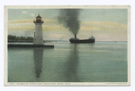 Sunset at Upper Light, Sault Ste. Marie, Mich.