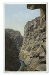 Royal Gorge from below, looking West, Royal Gorge, Colo.