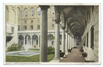 Court Yard, Public Library, Boston, Mass.