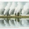 Geysers in Eruption, Yellowstone Ntl. Park, Wyo.