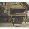 Verandah and Porte Cochere, Old Faithful Inn, Yellowstone Ntl. Park. Wyo.