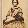 Three-quarter length portrait of unidentified woman dressed with long-fringed shawl. Born Feb. 22, 1791-72, on verso.