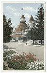 Entrance to Hotel Del Coronado, Coronado Beach, Calif.