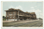 Santa Fe Hotel (and station), Dodge City, Kans.