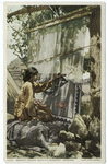 Navaho Woman Weaving Blanket, Arizona
