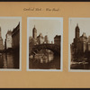 Manhattan: Central Park - The Pond. Bergdorf-Goodman Department Store; Plaza Hotel; Savoy-Plaza Hotel; Sherry-Netherland Hotel.