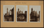 Manhattan: Central Park - The Pond. Bergdorf-Goodman Department Store; Plaza Hotel; Savoy-Plaza Hotel; Sherry-Netherland Hotel.