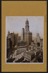 Manhattan: City Hall Park - [View of upper downtown skyline.]