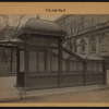 Manhattan: City Hall Park - [Subway kiosk.]