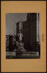 Manhattan: City Hall Park - [Fountain - statue of "Civic Virtue".]