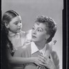 Publicity photo of Kimetha Laurie and Nancy Kelly in the stage production The Bad Seed (touring cast)