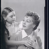 Publicity photo of Kimetha Laurie and Nancy Kelly in the stage production The Bad Seed (touring cast)