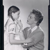 Publicity photo of Kimetha Laurie and Nancy Kelly in the stage production The Bad Seed (touring cast)