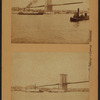 Bridges - Brooklyn Bridge - [Manhattan end of the bridge, while under construction.]