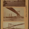 Bridges - Brooklyn Bridge - [View of the bridge from a Manhattan pier.]