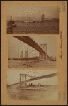 Bridges - Brooklyn Bridge - [View of the bridge from a Manhattan pier.]