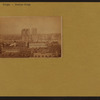 Bridges - Brooklyn Bridge - [View of the uncompleted Brooklyn Bridge from New York Tribune building.]