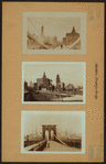 Bridges - Brooklyn Bridge - [views showing lower Manhattan].