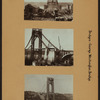 Bridges - George Washington Bridge - [Construction of the bridge, connecting Manhattan, New York to New Jersey.]