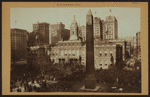 Celebrations - Parades - Municipal events - Armistice - [The peace celebration at City Hall Park.]