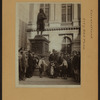 Celebrations - Parades - Municipal events - City Hall Park - [Laying a wreath at the foot of Statue to Benjamin Franklin.]