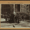 Fires, accidents and tragedies - [Horse-drawn fire engine in action.]